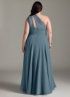 Azazie Charlize Brautjungfernkleider A-Linie One-Shoulder Chiffon Kleid Zwielichtviolett image8