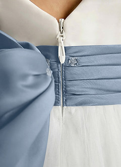 Azazie Sosie Flower Girl Klänningar Klä A-Line i Tyll Plisserad image5