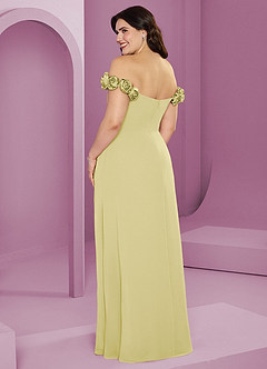 Barbie ♥ Azazie Bridesmaid Dresses Lemon Sorbet A-Line Off the Shoulder Chiffon Convertible Dress image12