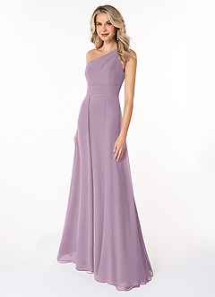 Azazie Dallas Bridesmaid Dresses Wisteria A-Line One Shoulder Chiffon Dress image1