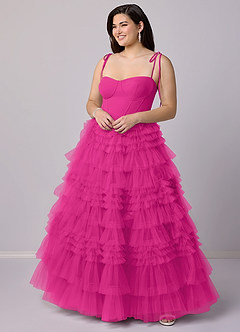 Barbie ♥ Azazie Bridesmaid Dresses A-Line Sweetheart Neckline Tulle Floor-Length Dress image8
