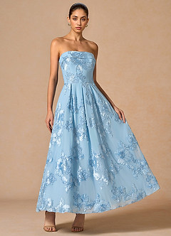 Maxi jurk Evangeline Hemelsblauw image5