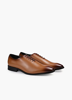 front Zapatos Oxford de cuero de corte completo para hombre