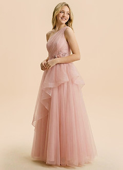 front Azazie Alina Junior Formal Dress