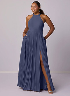 Barbie ♥ Azazie Bridesmaid Dresses Stormy A-Line Pleated Chiffon Dress image11