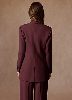 front Rowan Cabernet Completo 2 pezzi con trama raffinata