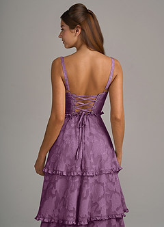 Azazie Romie Bridesmaid Dresses Wisteria A-Line Corset Floral Burnout Dress image6