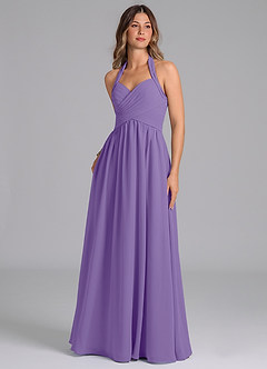 Azazie Darlyn Bridesmaid Dresses Tahiti A-Line Pleated Chiffon Dress image1