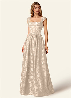 Briar Cream Off-Shoulder Pleated Prom Dress image7