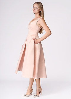 Liora Blush Pink Midi Dress image2