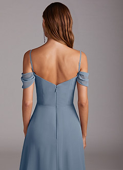 Azazie Marley Bridesmaid Dresses Twilight A-Line Off the Shoulder Chiffon Convertible Dress image9