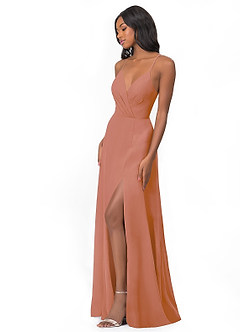 Azazie Everleigh Bridesmaid Dresses MAI TAI A-Line Sweetheart Pleated Chiffon Dress image5