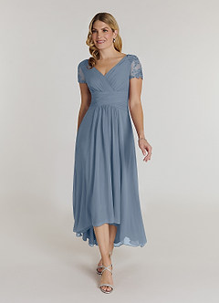 Azazie Thais Mother of the Bride Dresses Twilight A-Line Lace Chiffon Dress image1
