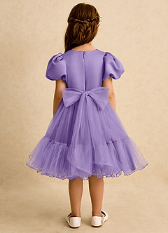 Azazie Cocoa vestidos de niña de las flores Vestido de Tahití de Tul de Princesa con Plisado image6