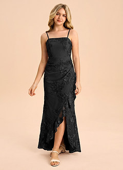 front Azazie Buzzy Junior Formal Dress