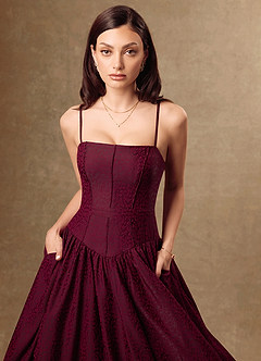 Maxi jurk Alice Kastanjebruin image5