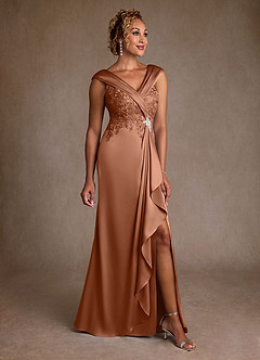 Azazie Santa Monica vestidos de madre de la novia Vestido de Bronceador de Encaje de Corte en A image1