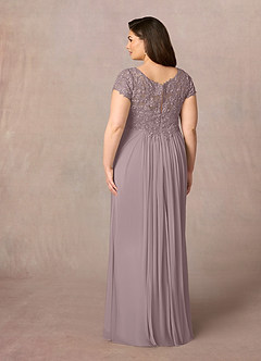 Azazie Macy Mother of the Bride Dresses Dusk A-Line V-Neck Sequin Lace Lace Dress image8