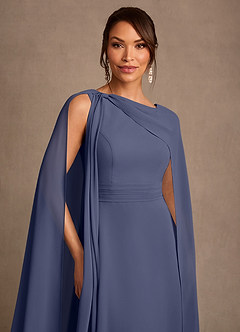 Azazie Liddie vestidos de madre de la novia Vestido de Tormenta de Gasa de Corte en A con Plisado image6