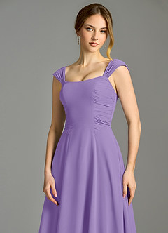 Azazie Oasis Bridesmaid Dresses Tahiti A-Line with Pockets Chiffon Dress image3