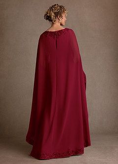 Azazie Artemisia Suknie dla Matki Panny Młodej Osłona Koronka Szyfon Długość podłogi Sukienka image3