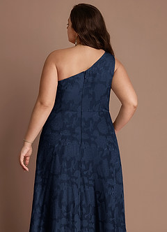 Hermosa Navy One Shoulder Maxi Dress image12