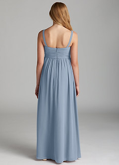 Azazie Chanel Junior Blushing Pink A-Line Sweetheart Neckline Chiffon Dress image4