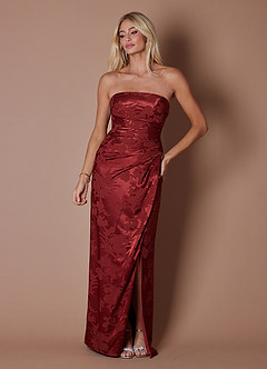 Flavia Mahogany Red Maxi Dress image6