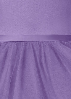 Azazie Marybell Flower Girl Dresses Tahiti A-Line Bow Tulle Dress image4