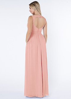 Azazie Raine Final Sale Matcha A-Line Sweetheart Ruched Chiffon Dress image4