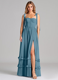Azazie Anastacia Bridesmaid Dresses Bermuda A-Line Sweetheart Neckline Chiffon Dress image1