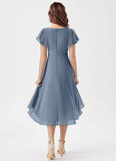 Azazie Graciela Junior Twilight A-Line Pleated Chiffon Dress image2
