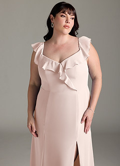 Azazie Sophie Final Sale Rose Petal A-Line Off the Shoulder Chiffon Convertible Dress image13