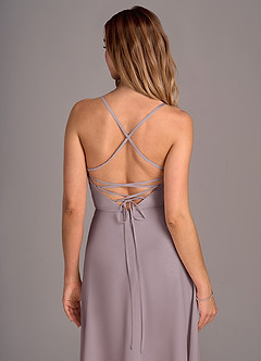 Azazie Mei Bridesmaid Dresses Dusk A-Line Chiffon Dress image2