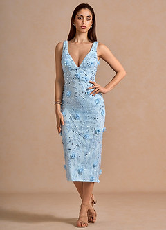 Vestido Azul Midi Norisse image3