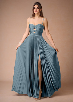 Maxi jurk Eileen Poederblauw image4