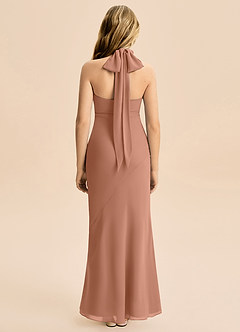 Azazie Velli Junior Bronzer Mermaid High Neck Chiffon Dress image2