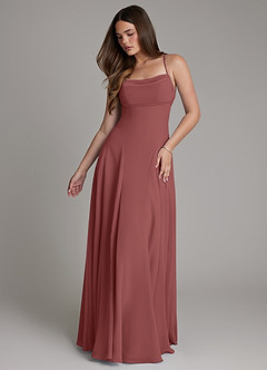 Azazie Irelia Bridesmaid Dresses Amethyst A-Line Sweetheart Neckline Chiffon Dress image1