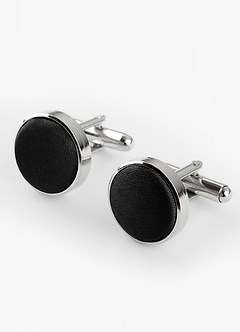 front Matching Skinny Tie & Pocket Square & Cuff Links Set