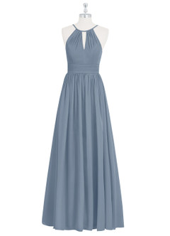 Azazie Cherish Bridesmaid Dresses Twilight A-Line Pleated Chiffon Dress image6