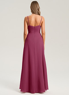 Azazie Terese Abiti da Damigella Abito A-Line in Chiffon Plissettato Gelso image2