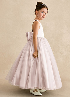 Azazie Peanut Flower Girl Klänningar Klänning A-Line i Tyll Rem image3