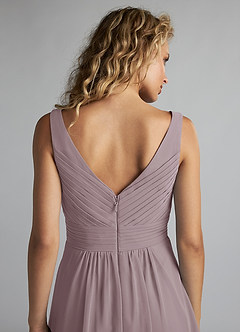 Azazie Grace Abiti da Damigella Abito A-Line in Chiffon Plissettato Dusk image6