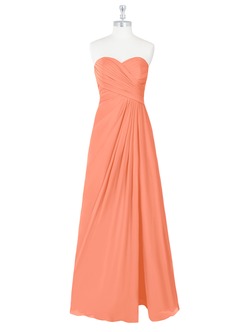 Azazie Arabella Allure Abiti da Damigella Abito Convertibile A-Line in Chiffon Scollo a Cuore Tramonto image8