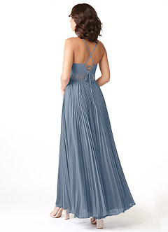 Azazie Devyn Bridesmaid Dresses Twilight A-Line Corset Chiffon Dress image4