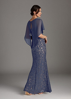 Azazie Lemus Mother of the Bride Dresses Stormy Taupe Sheath Sequins Chiffon Dress image5