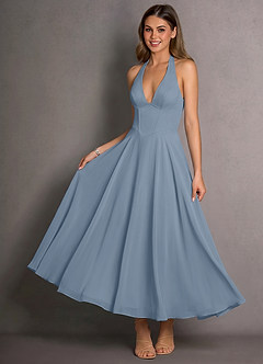 Isabeau Dusty Blue Maxi Dress image4