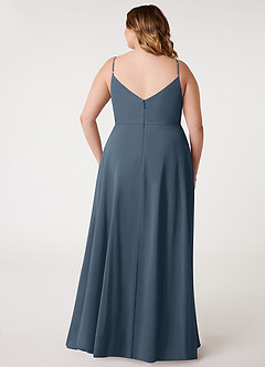 Azazie Daenerys 신부 들러리 드레스 A라인 쉬폰 플로어 길이 드레스 image9