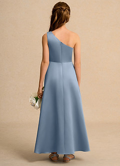 Azazie Taffy Junior Formal Flower Girl Klänningar Klä A-Line i Matt satäng Spets image2