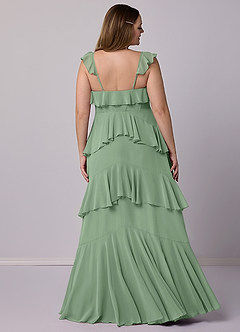 Barbie ♥ Azazie Bridesmaid Dresses Matcha A-Line Sweetheart Neckline Chiffon Dress image7